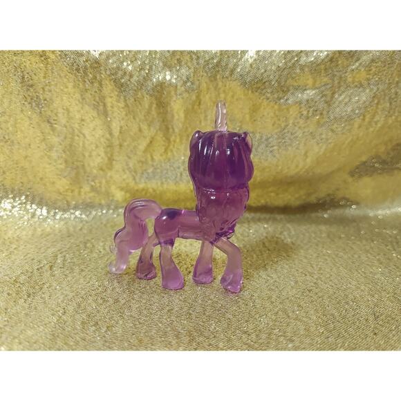 My Little Pony Crystal Theme IZZY MOONBOW 2" Figure Clear Purple MLP Horse - Picture 3 of 8